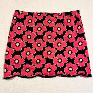 Golftini Skort Floral Golf Pickleball Tennis Pockets Side Zip Stretch Women's 8